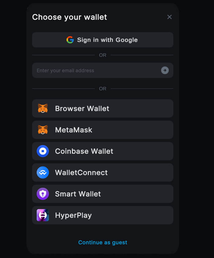 Connect Wallet Button